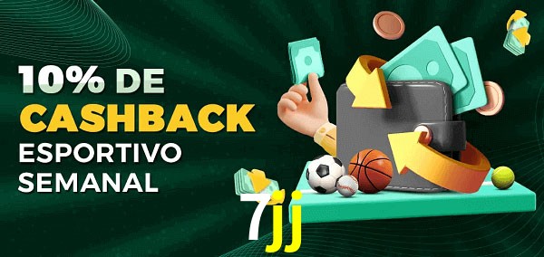 10% de bônus de cashback na 7jj